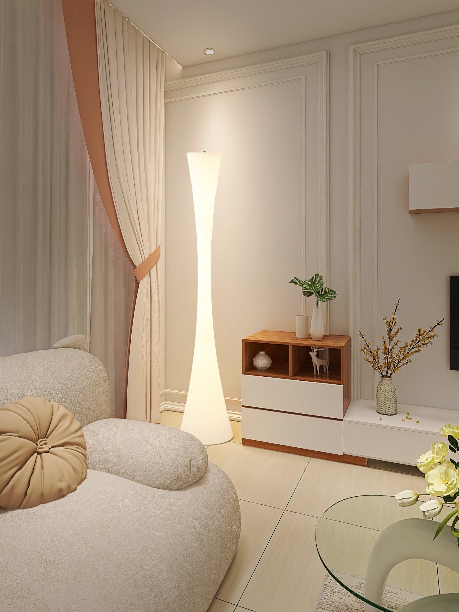 Orelanora Floor Lamp White Modern