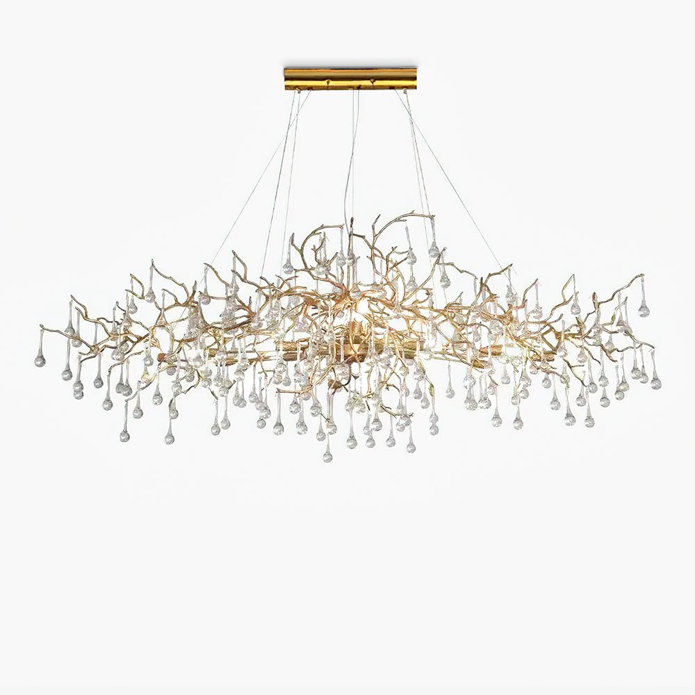 Elyeelle Chandelier Brass Crystal Branch