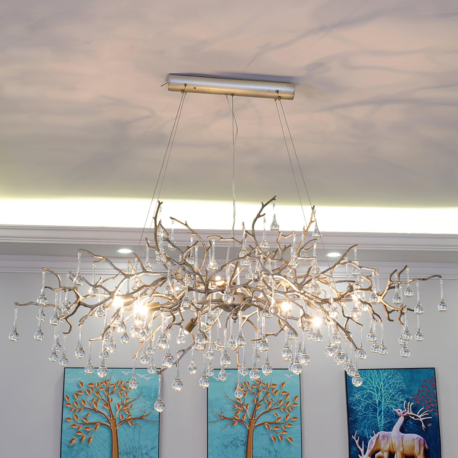 Elyeelle Chandelier Brass Crystal Branch