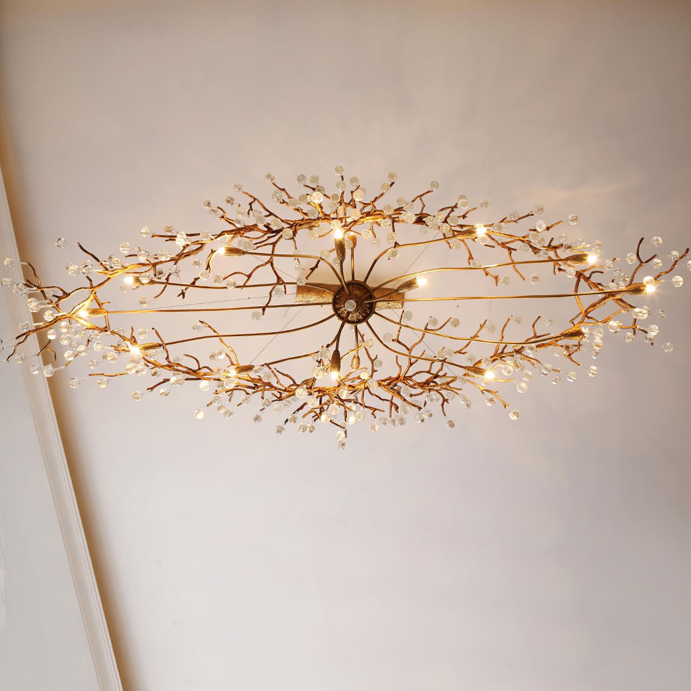 Elyeelle Chandelier Brass Crystal Branch