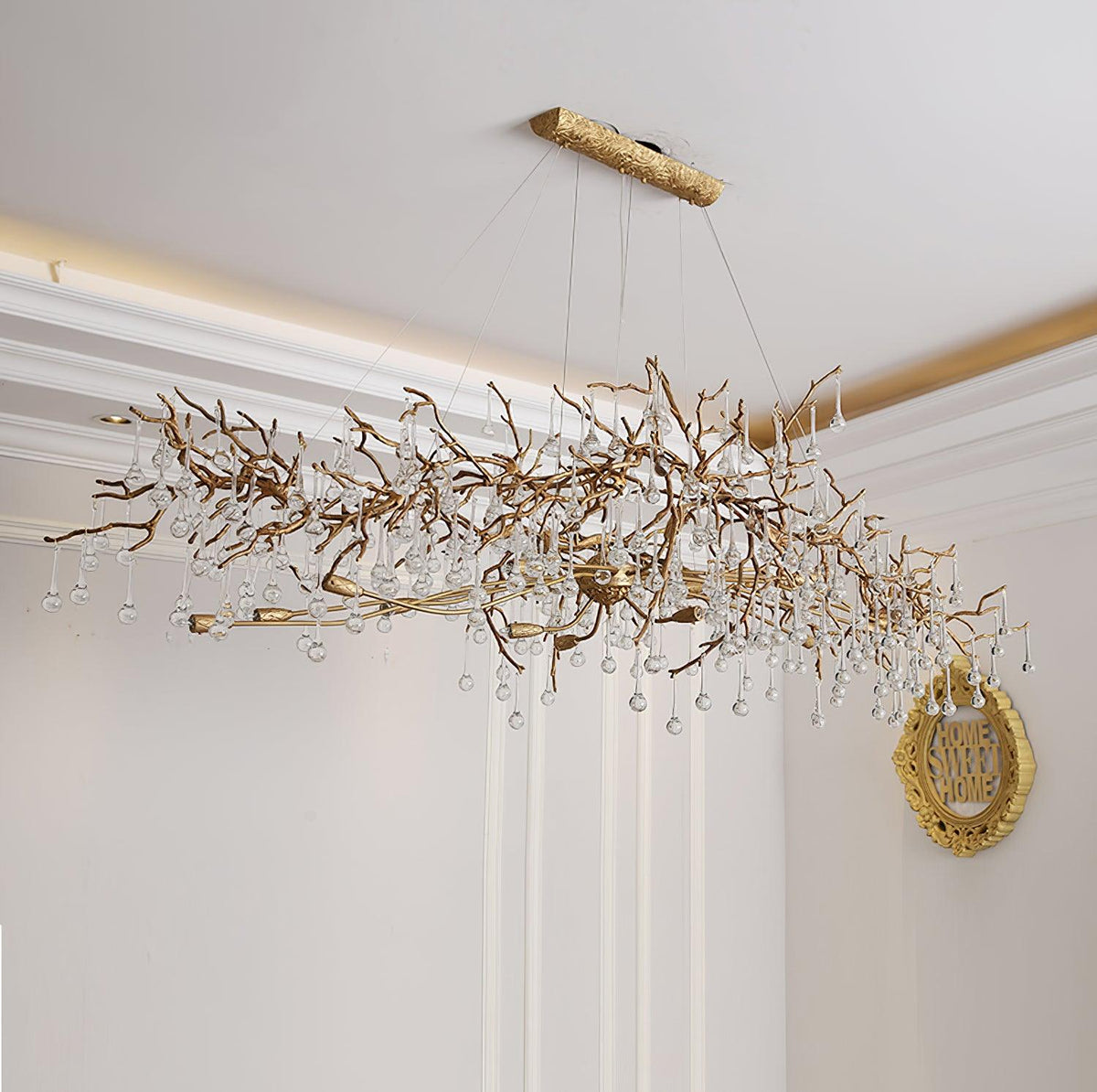 Elyeelle Chandelier Brass Crystal Branch