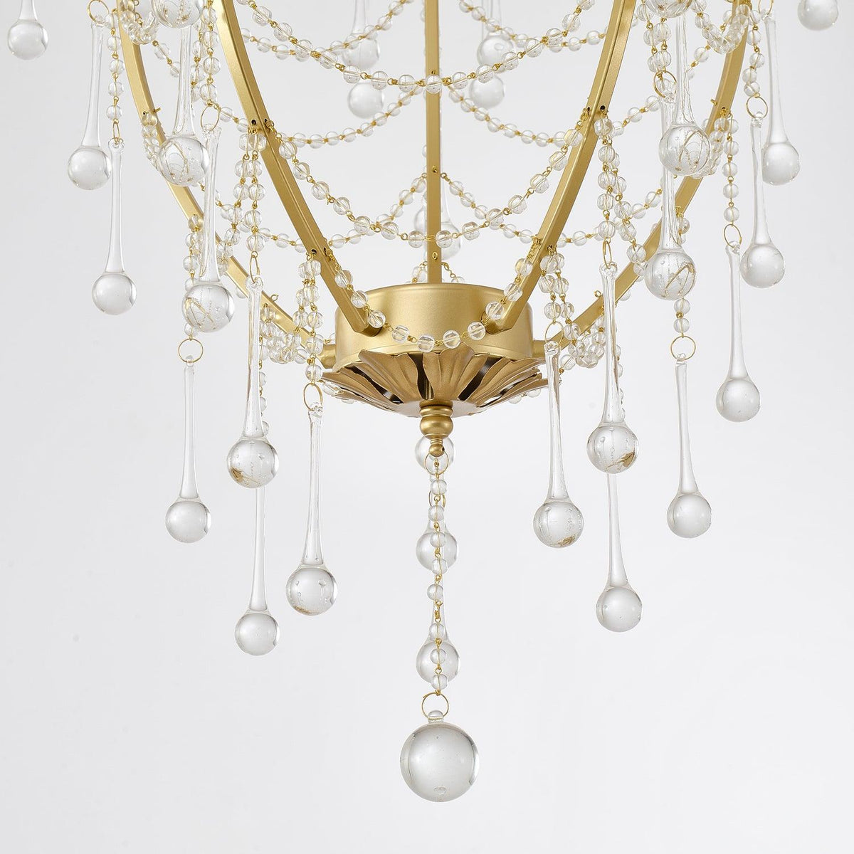 Eiriian Chandelier Birdcage Glass Drops