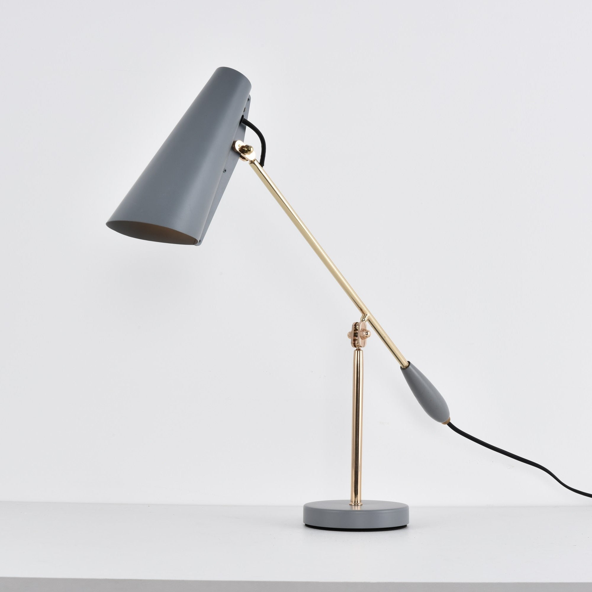 Orbix Steel Mid-Century Table Lamp - Neutral Decor
