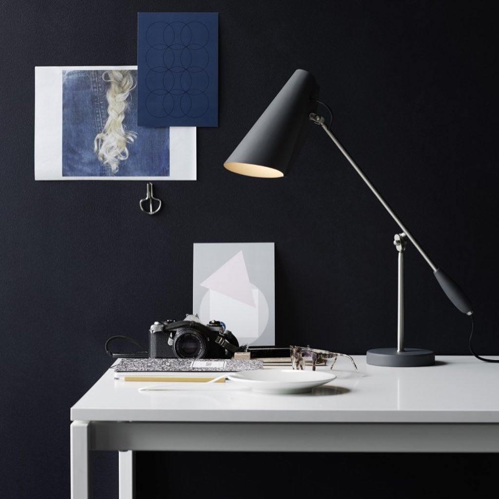 Orbix Steel Mid-Century Table Lamp - Neutral Decor