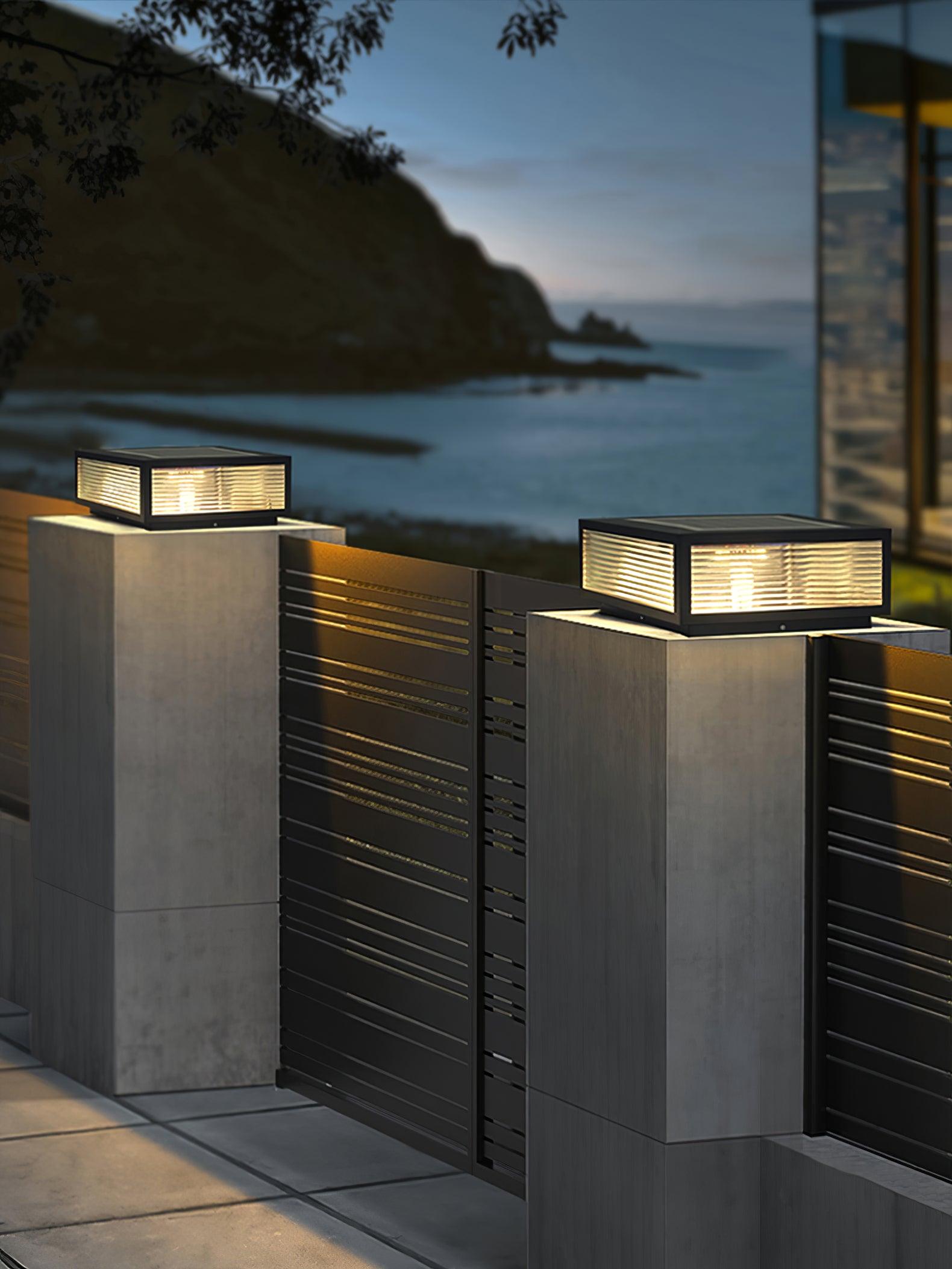Gage Traditional Natural Glass Outdoor Light