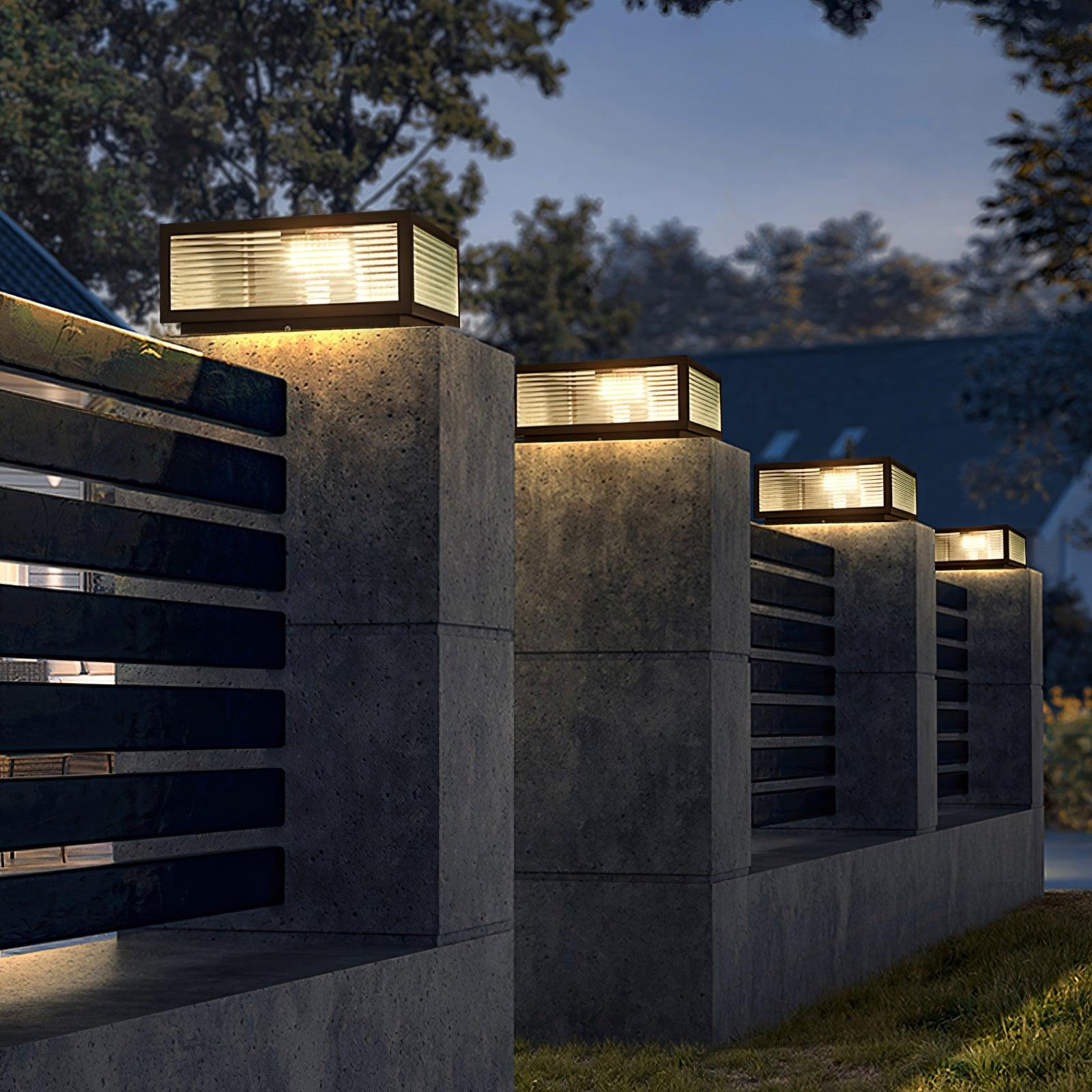Gage Traditional Natural Glass Outdoor Light