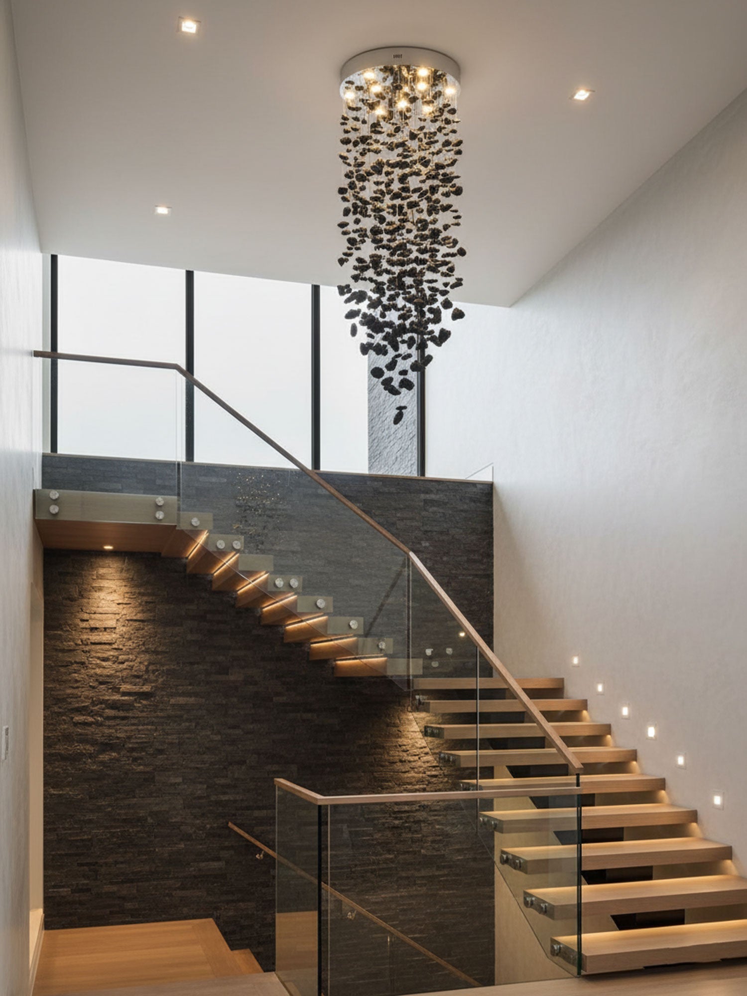 Orinridge Black Stones Chandelier