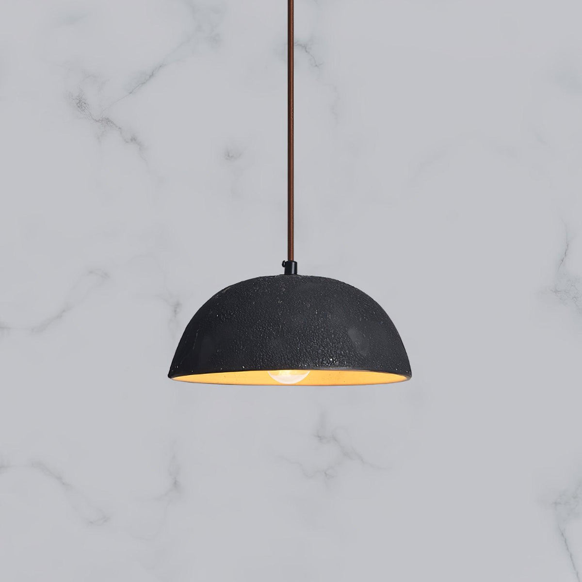 Dome Vintage Wood Pendant Lamp