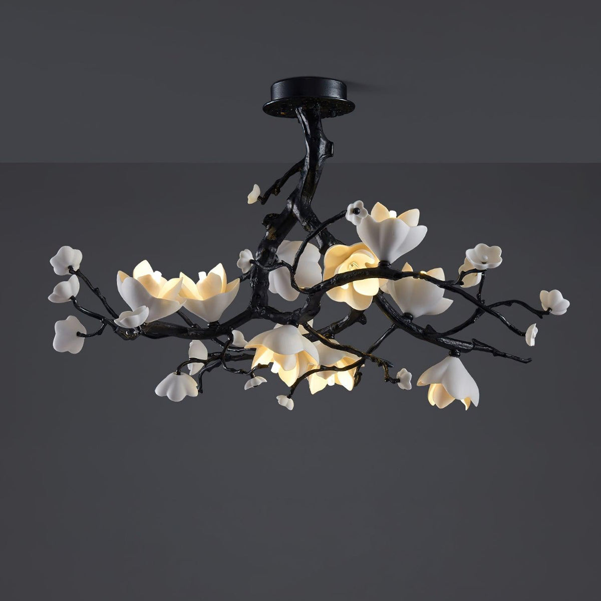 Aureira Pendant Lamp Black Copper Tree Wild Fruits