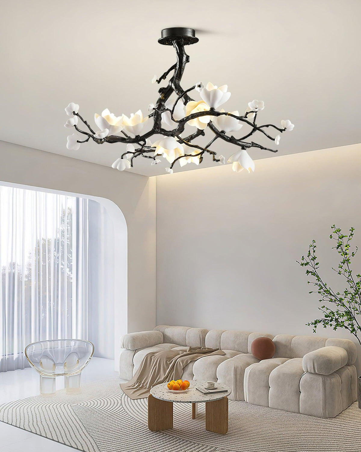 Aureira Pendant Lamp Black Copper Tree Wild Fruits