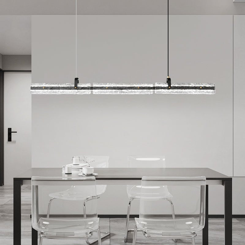 Cedorisra Luxury Ice Black Glass Pendant Lamp