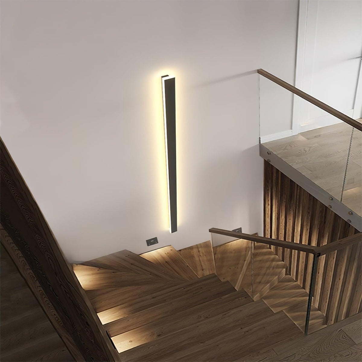 Renalira Long Strip Solar Outdoor Sconce