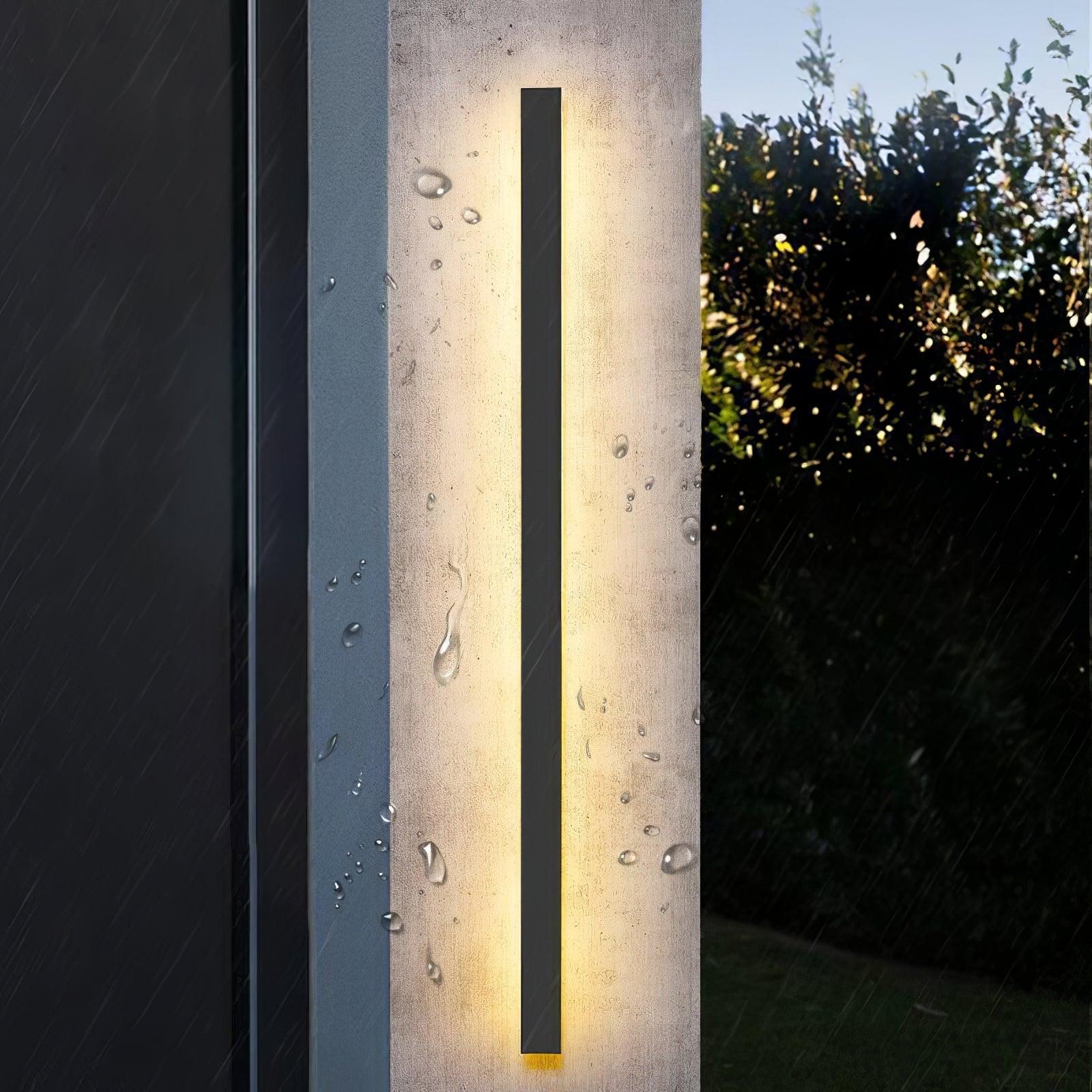 Renalira Long Strip Solar Outdoor Sconce
