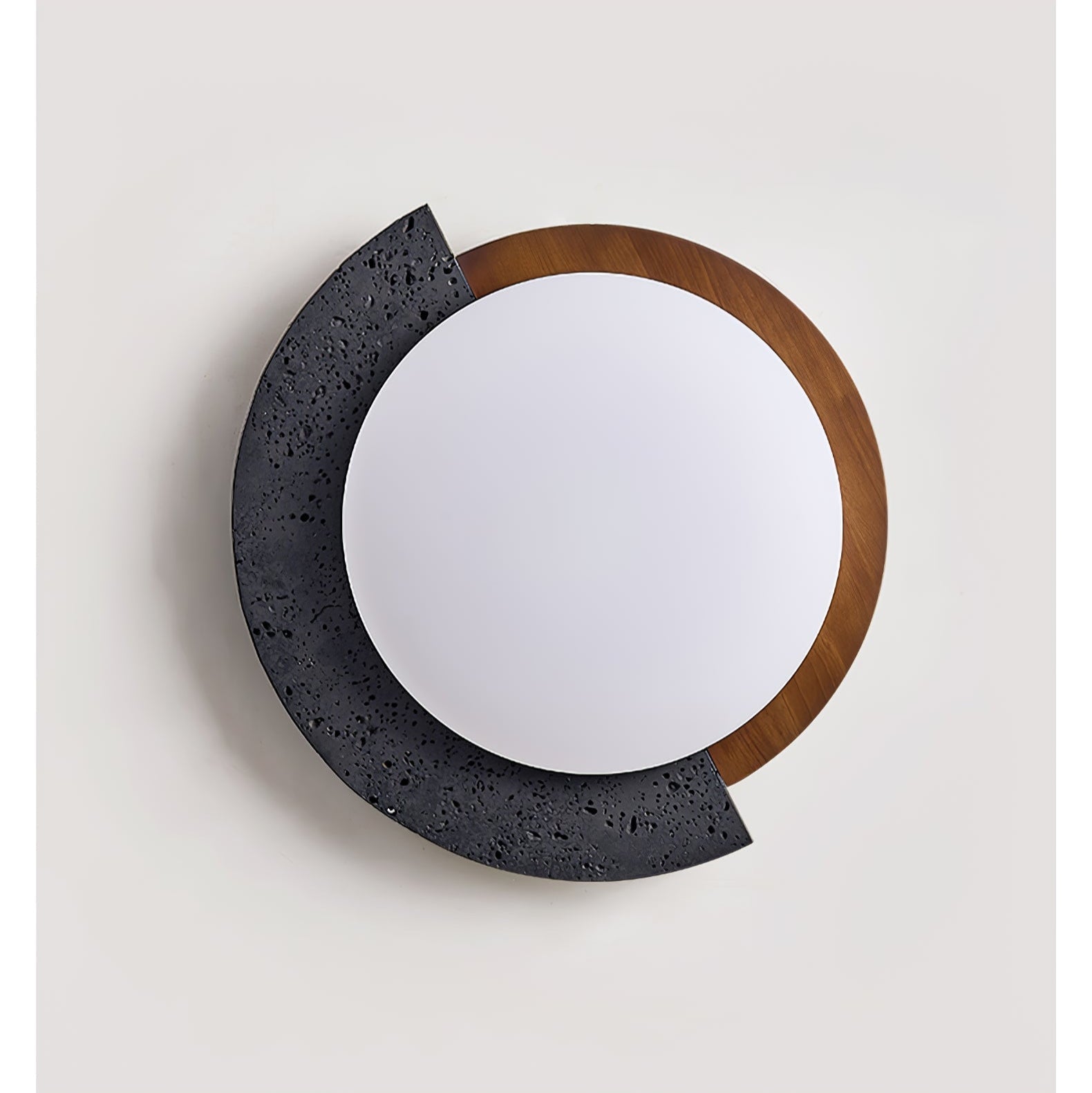 Taveira Asymmetrical Black Travertine Ceiling Light