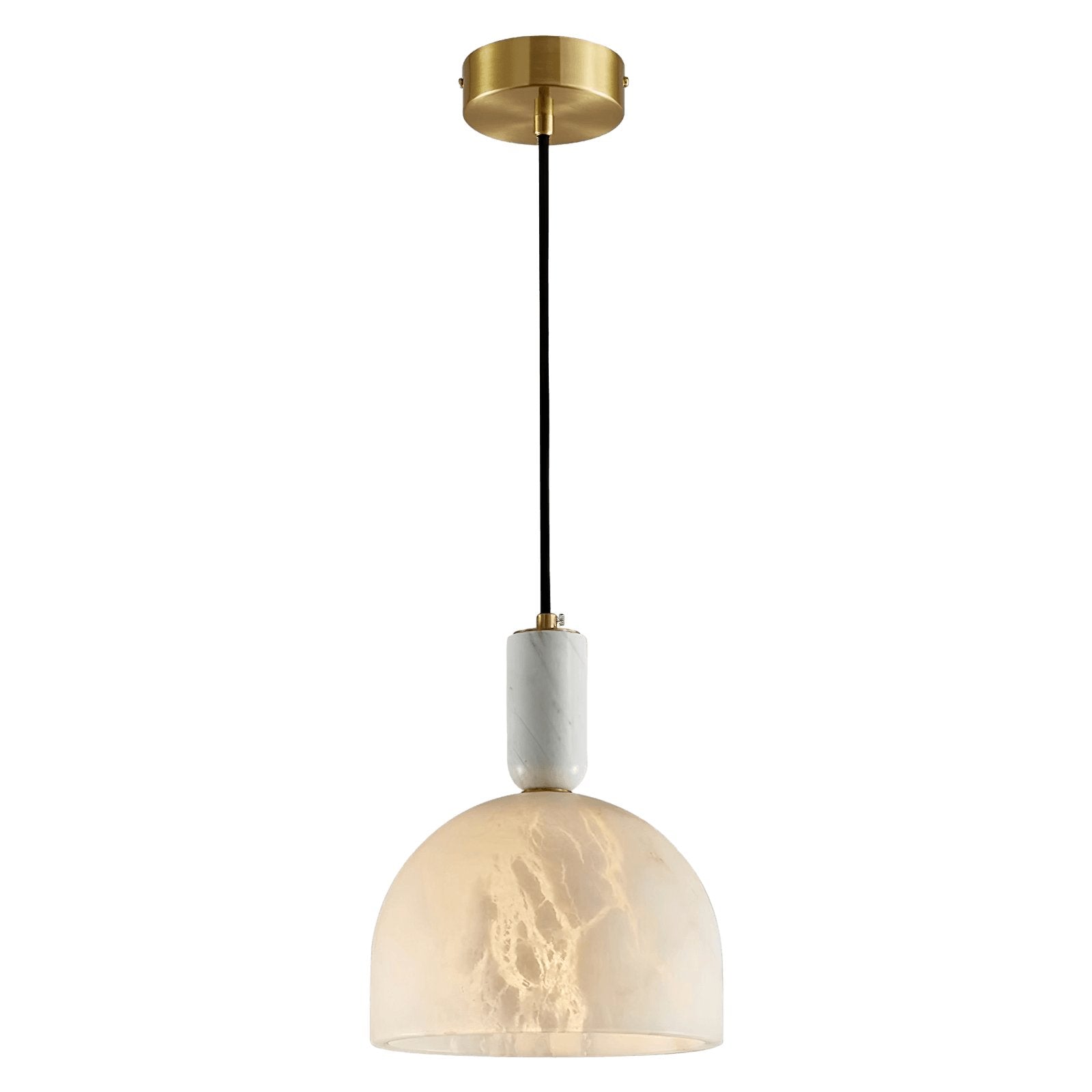 Leda Minimalist Alabaster Pendant Light