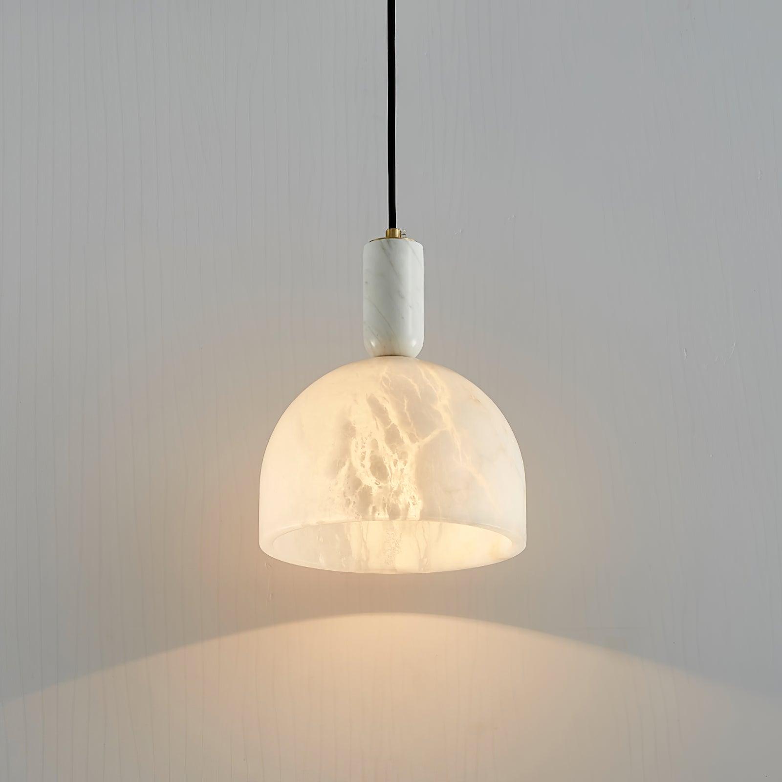 Leda Minimalist Alabaster Pendant Light