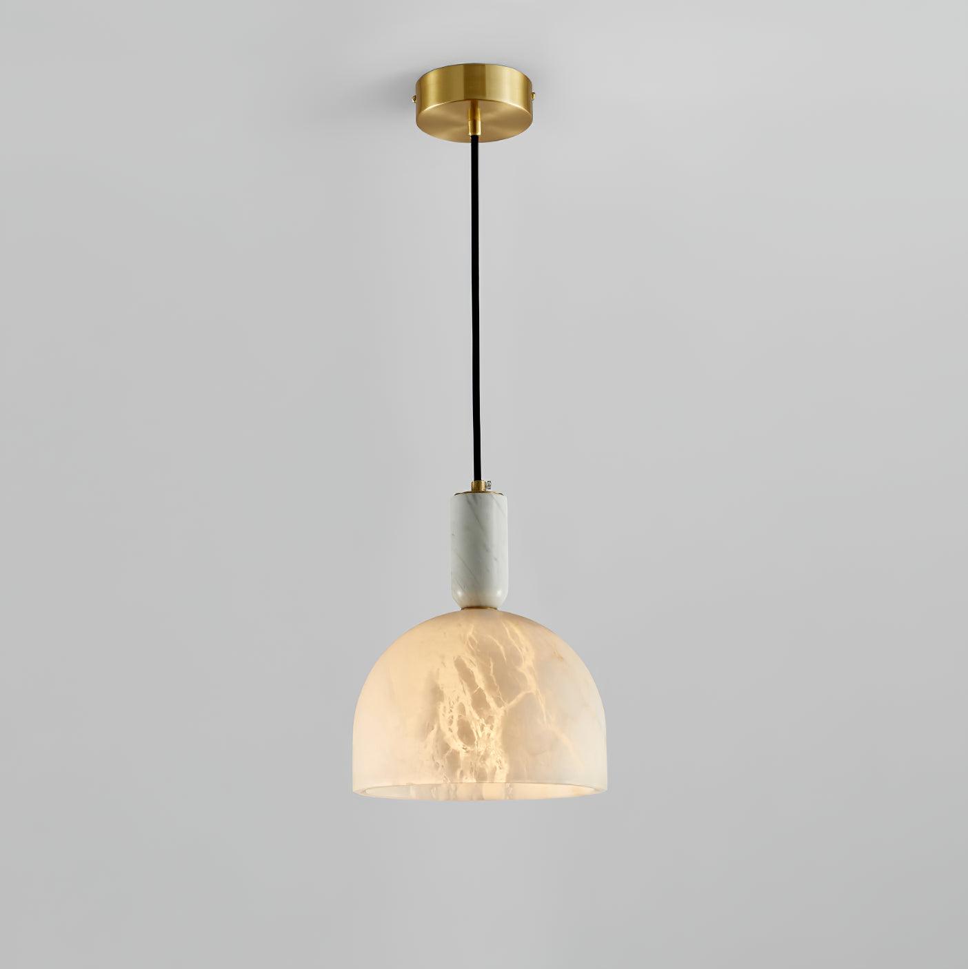 Leda Minimalist Alabaster Pendant Light