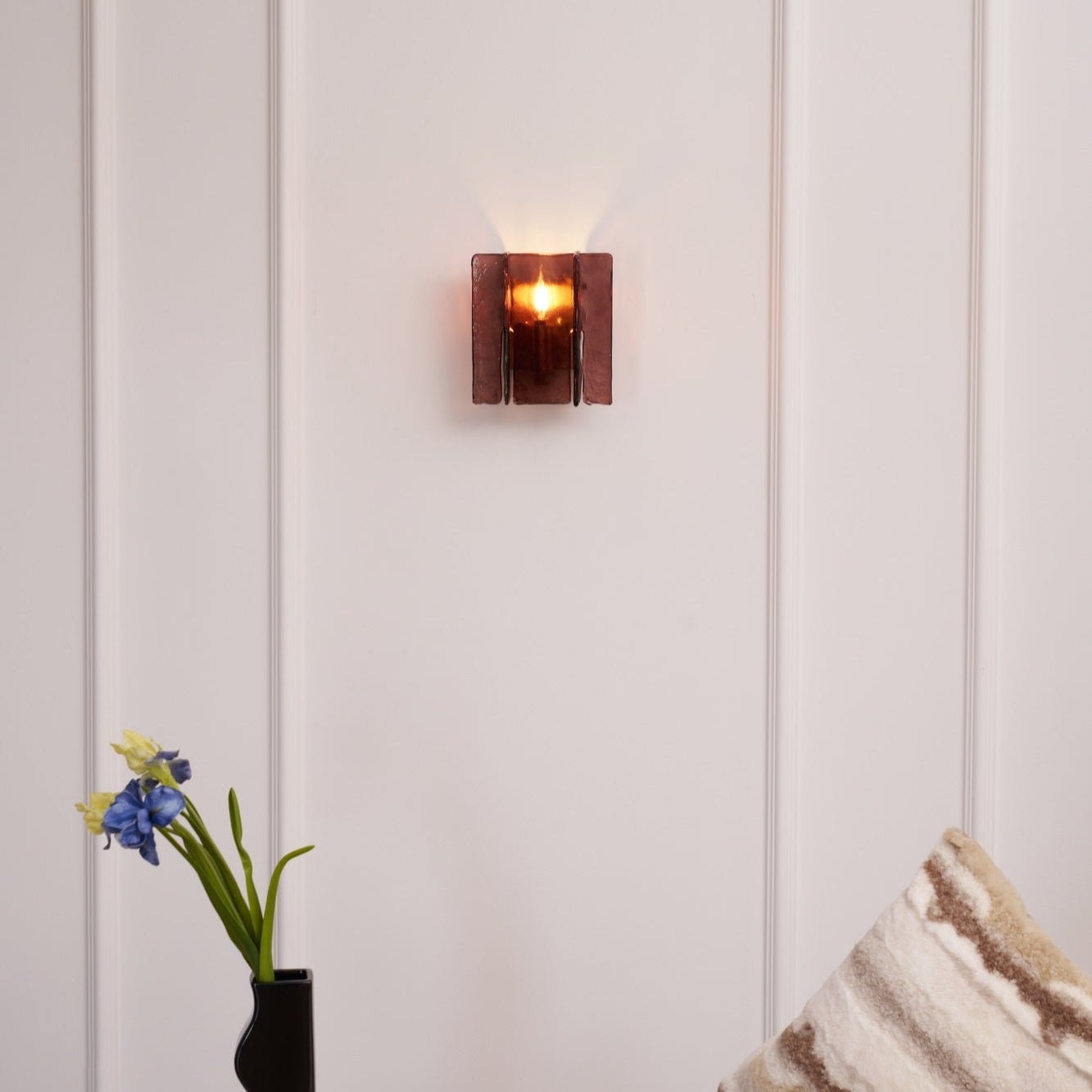 Lustra Wall Light Brass Glass Clear - Neutral Decor
