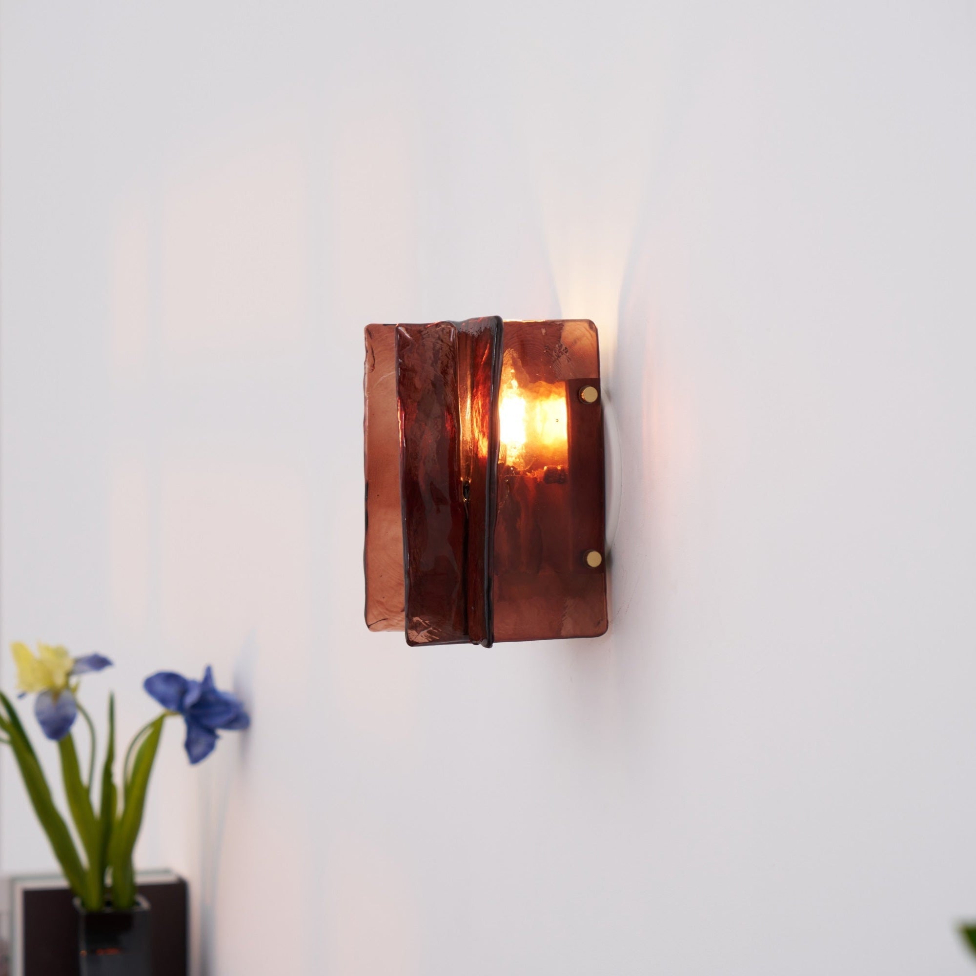 Lustra Wall Light Brass Glass Clear - Neutral Decor