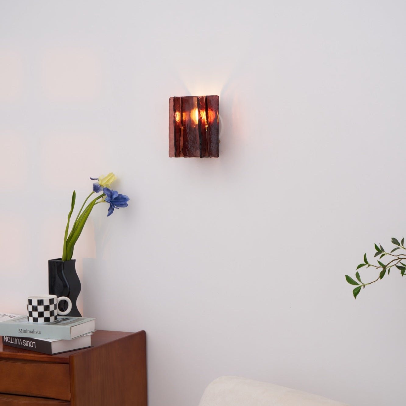Lustra Wall Light Brass Glass Clear - Neutral Decor