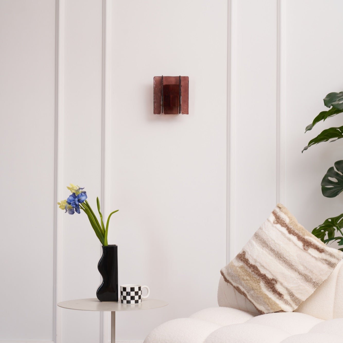 Lustra Wall Light Brass Glass Clear - Neutral Decor