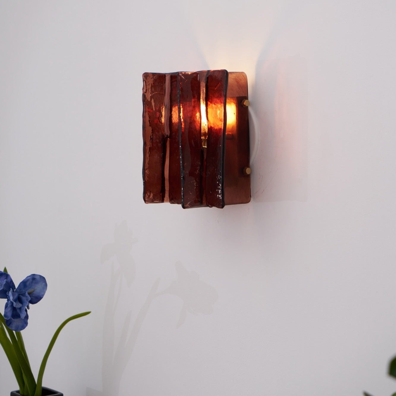 Lustra Wall Light Brass Glass Clear - Neutral Decor