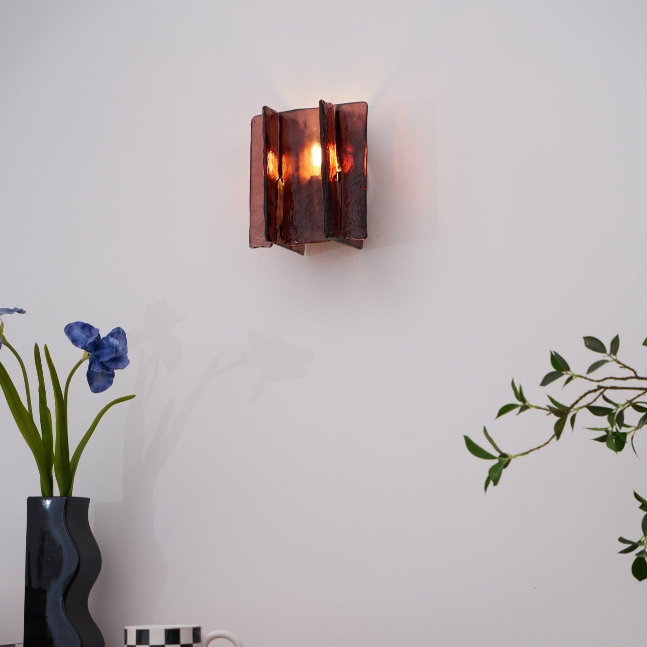 Lustra Wall Light Brass Glass Clear - Neutral Decor