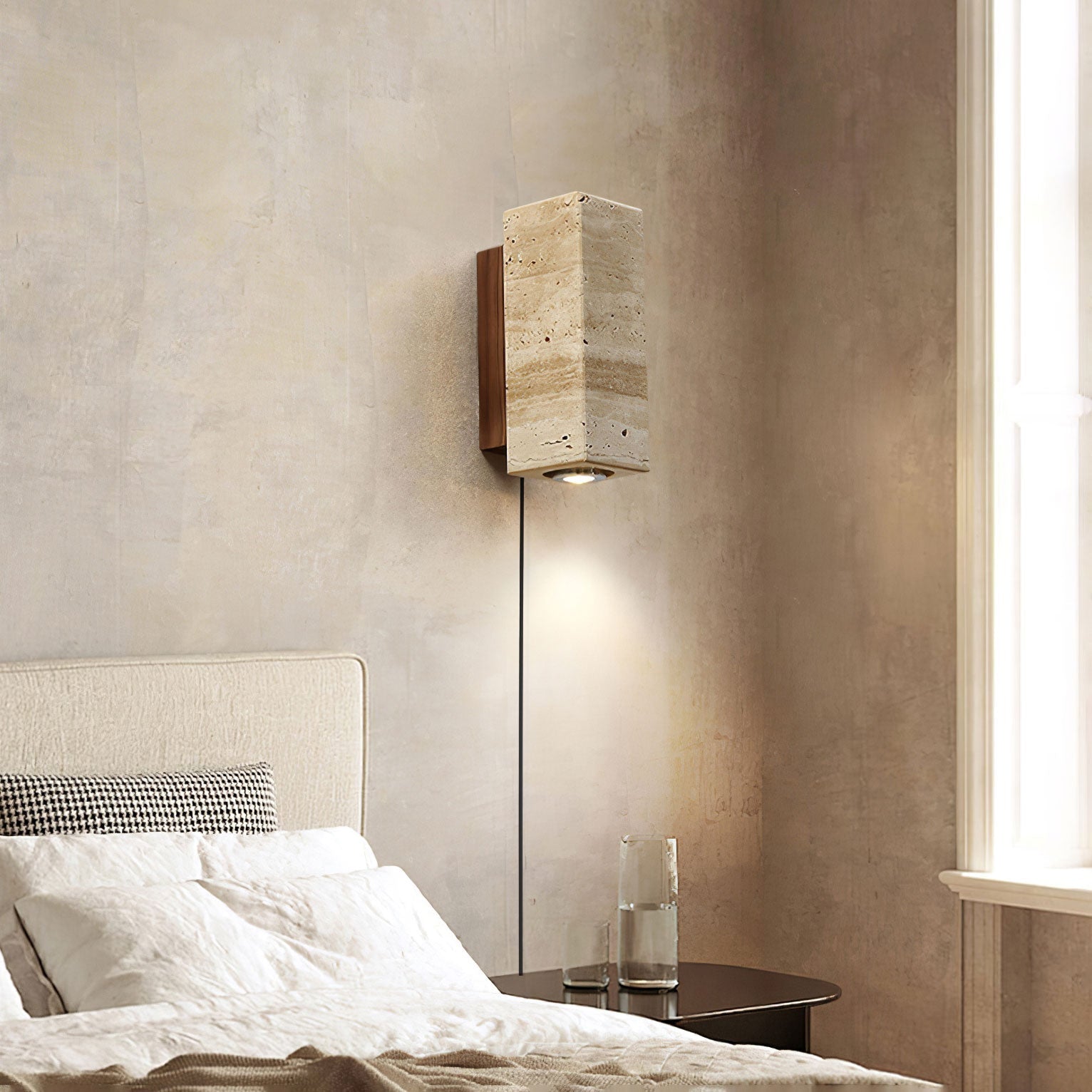 Solmere Blend Plug In Indoor Wall Light