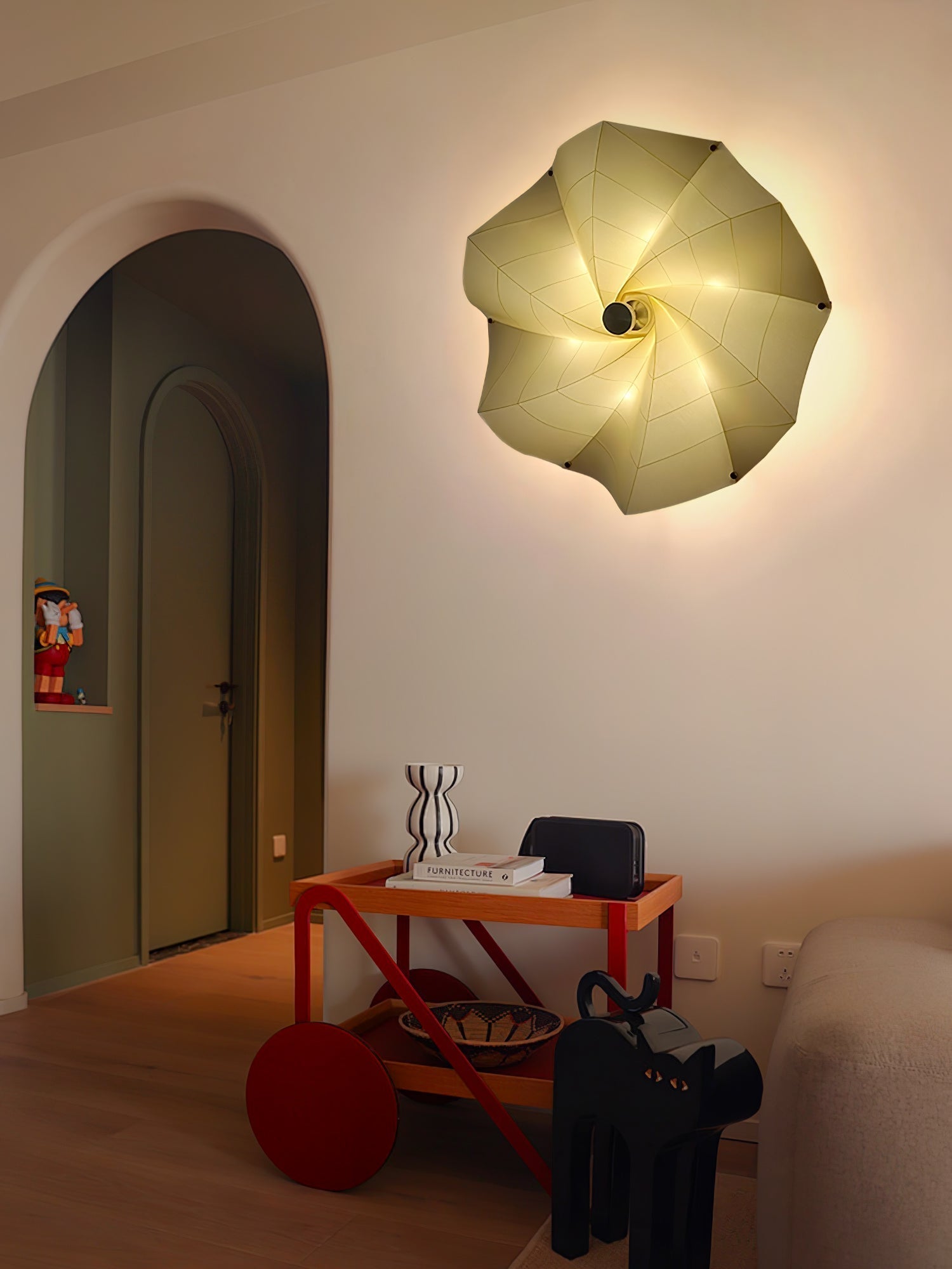 Liniise Spiral Fabric Pendant Light