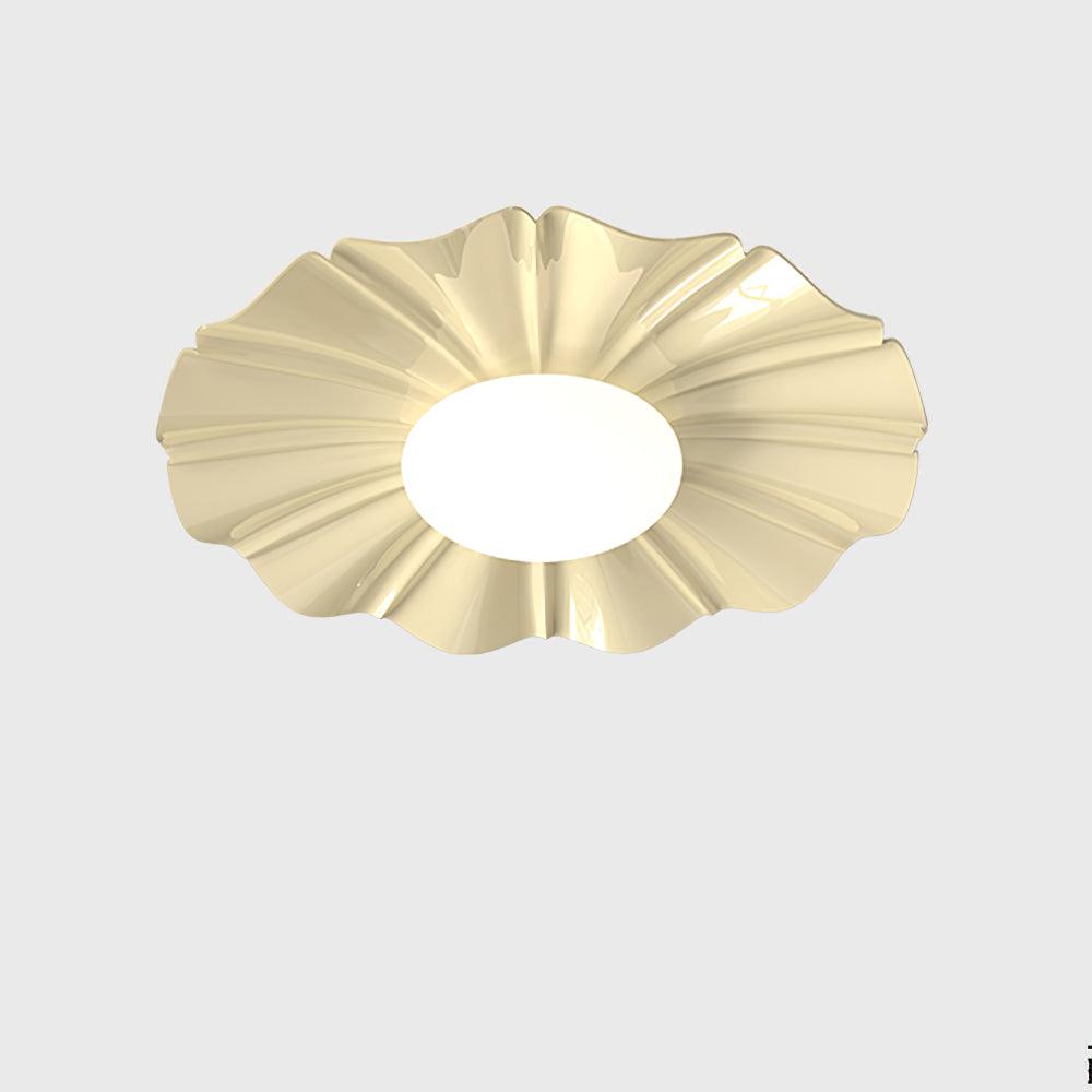 Oriiraya Ceiling Light Gold LED Scalloped for Bedroom