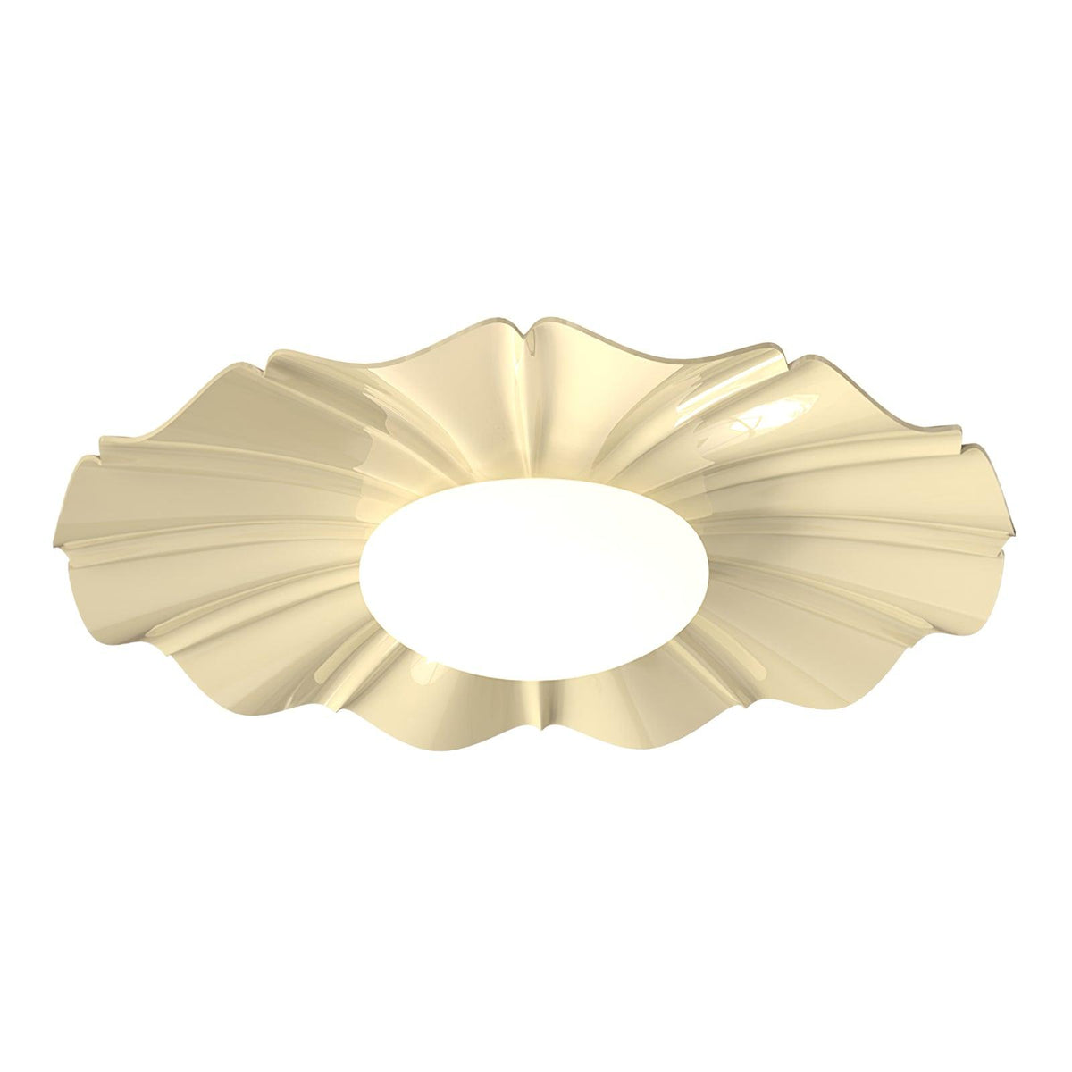 Oriiraya Ceiling Light Gold LED Scalloped for Bedroom