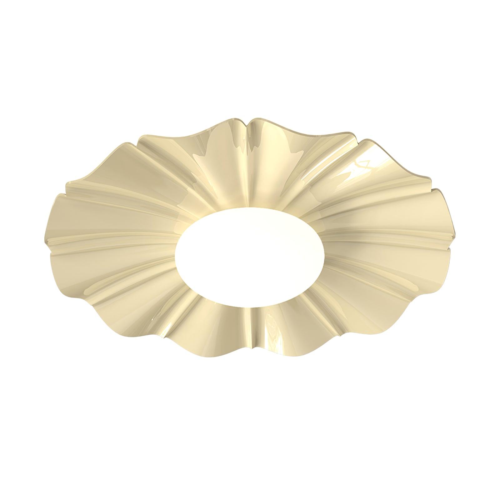 Oriiraya Ceiling Light Gold LED Scalloped for Bedroom