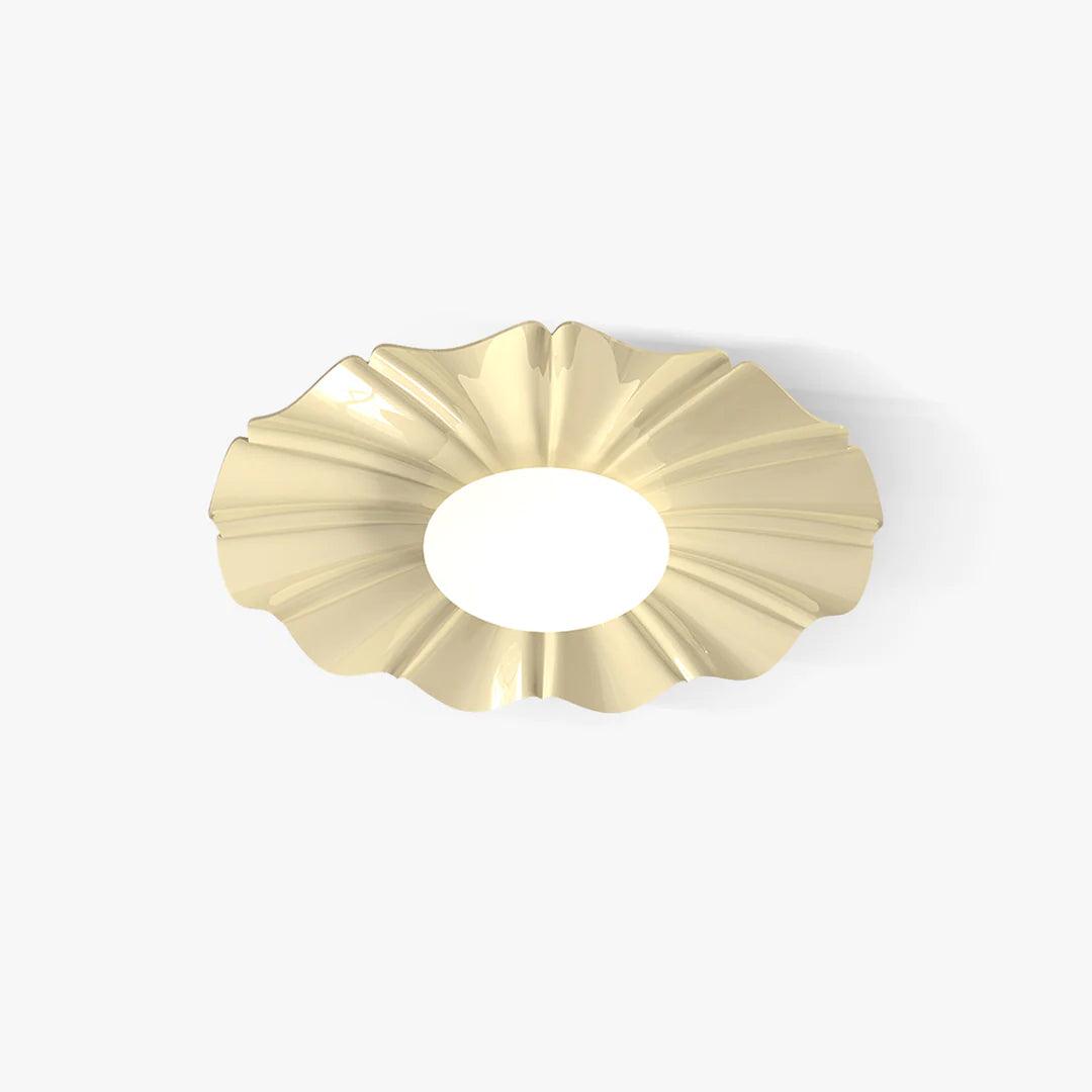 Oriiraya Ceiling Light Gold LED Scalloped for Bedroom
