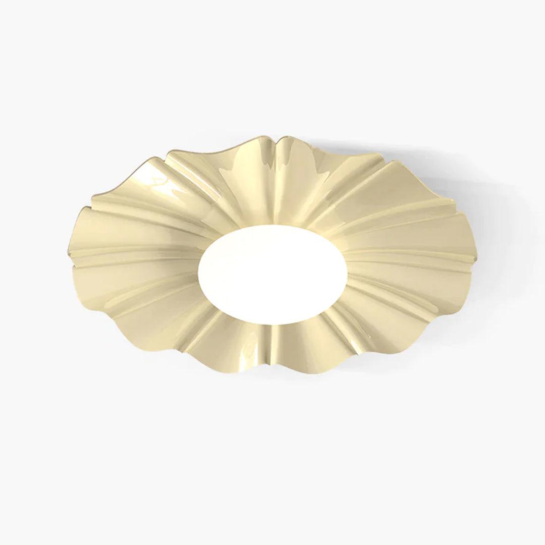 Oriiraya Ceiling Light Gold LED Scalloped for Bedroom