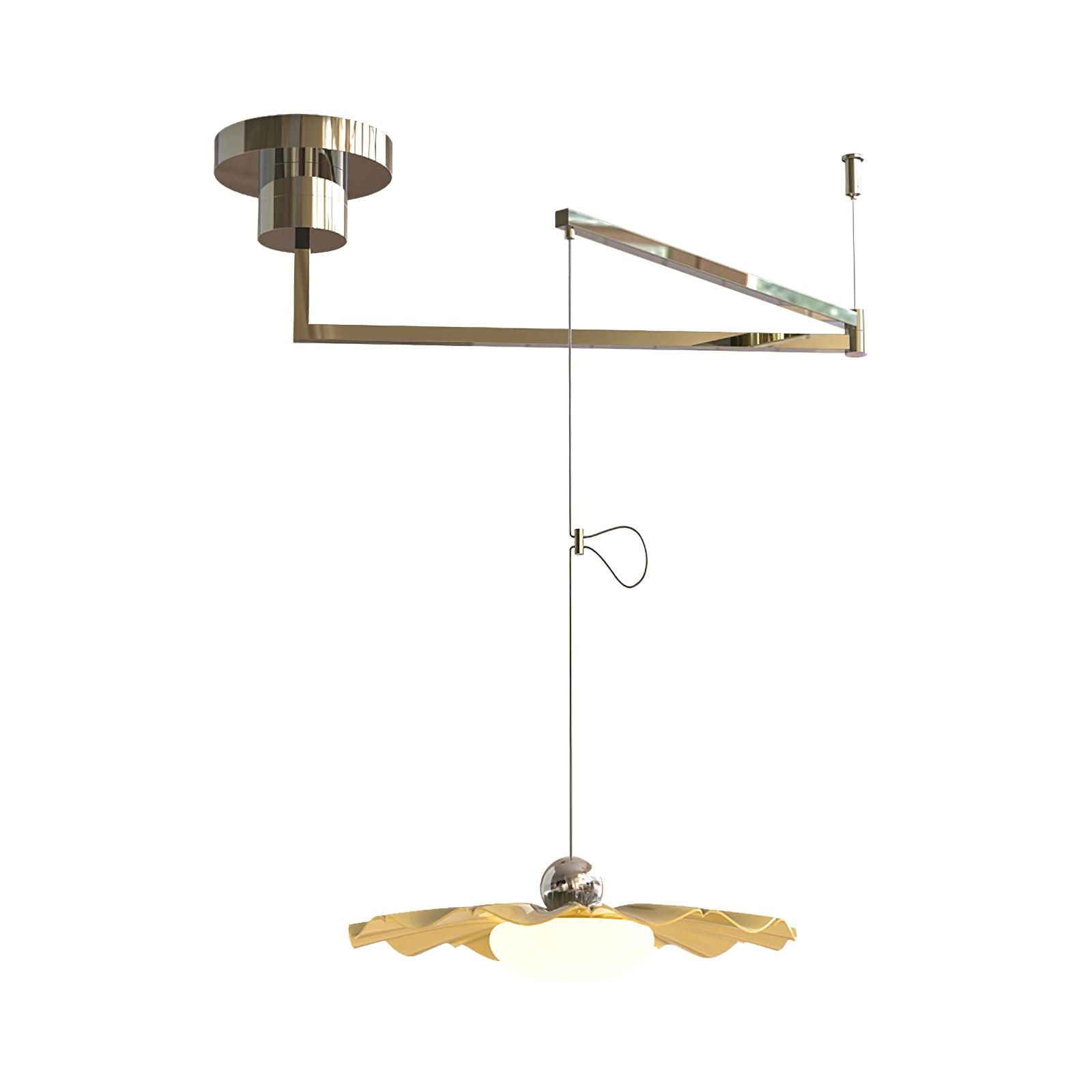 Oriinia Pendant Light Brass Acrylic Dining