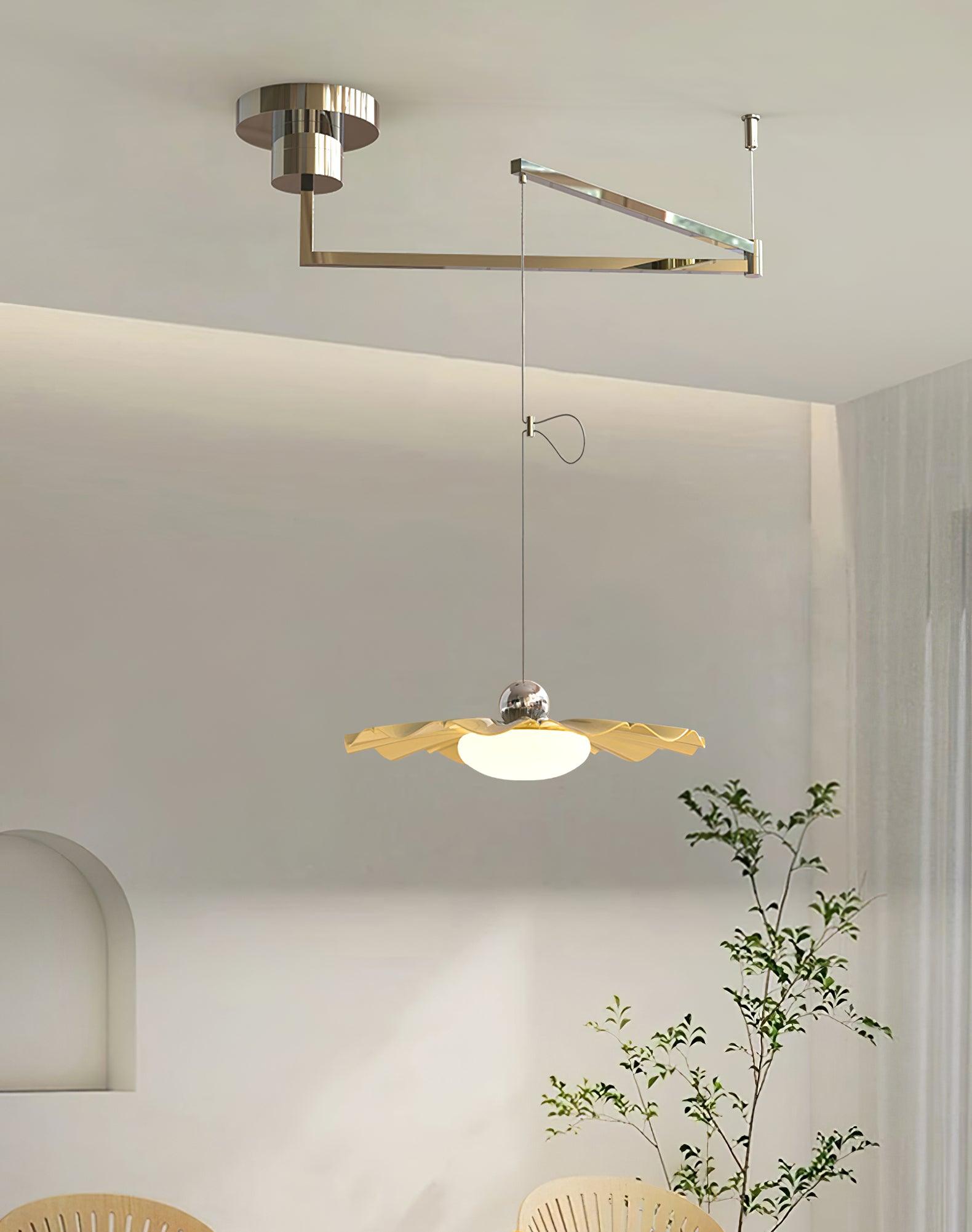 Oriinia Pendant Light Brass Acrylic Dining