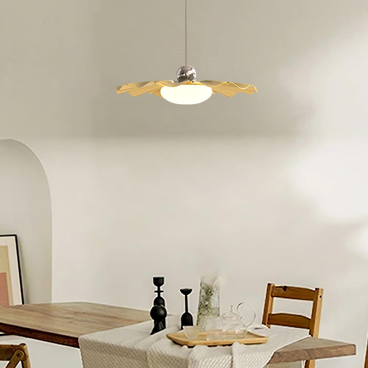 Oriinia Pendant Light Brass Acrylic Dining