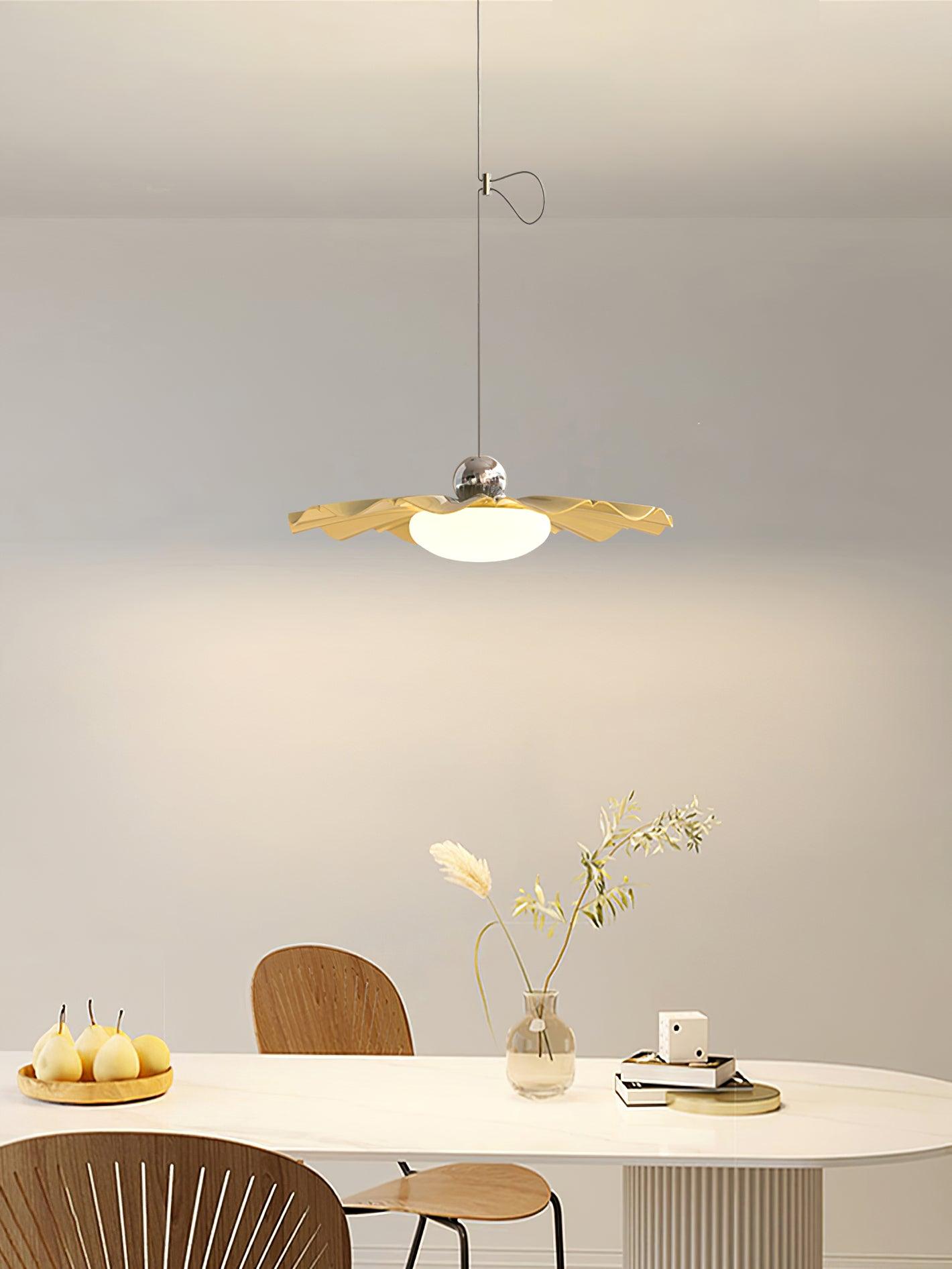Oriinia Pendant Light Brass Acrylic Dining