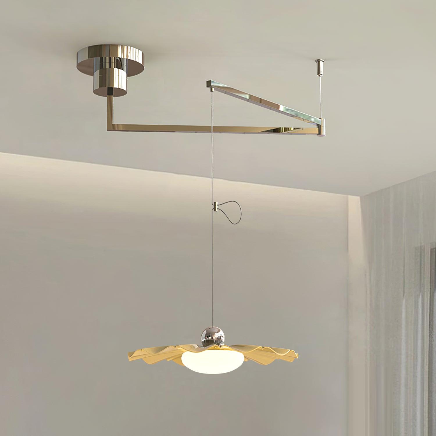 Oriinia Pendant Light Brass Acrylic Dining