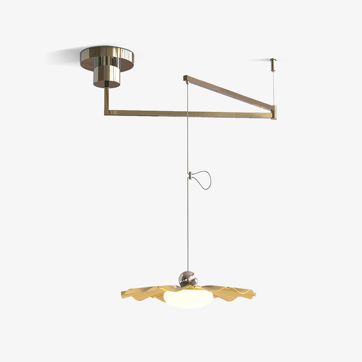 Oriinia Pendant Light Brass Acrylic Dining