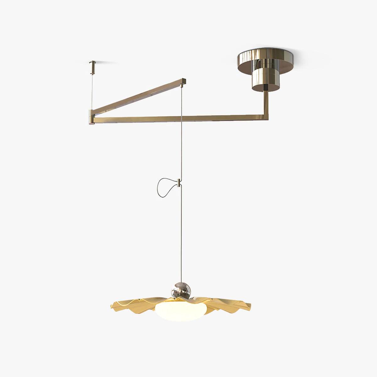 Oriinia Pendant Light Brass Acrylic Dining