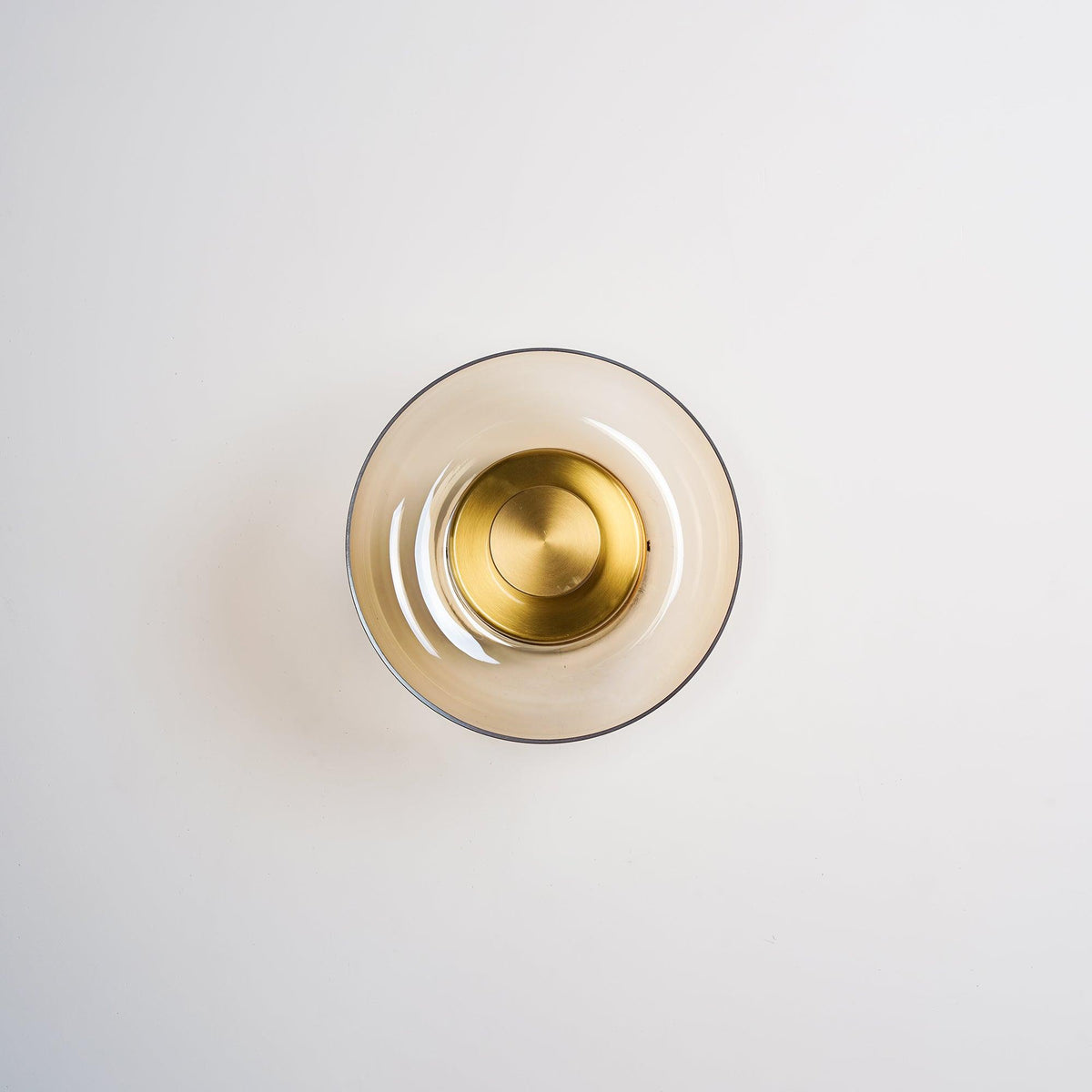 Aether Brass Glass Wall Light