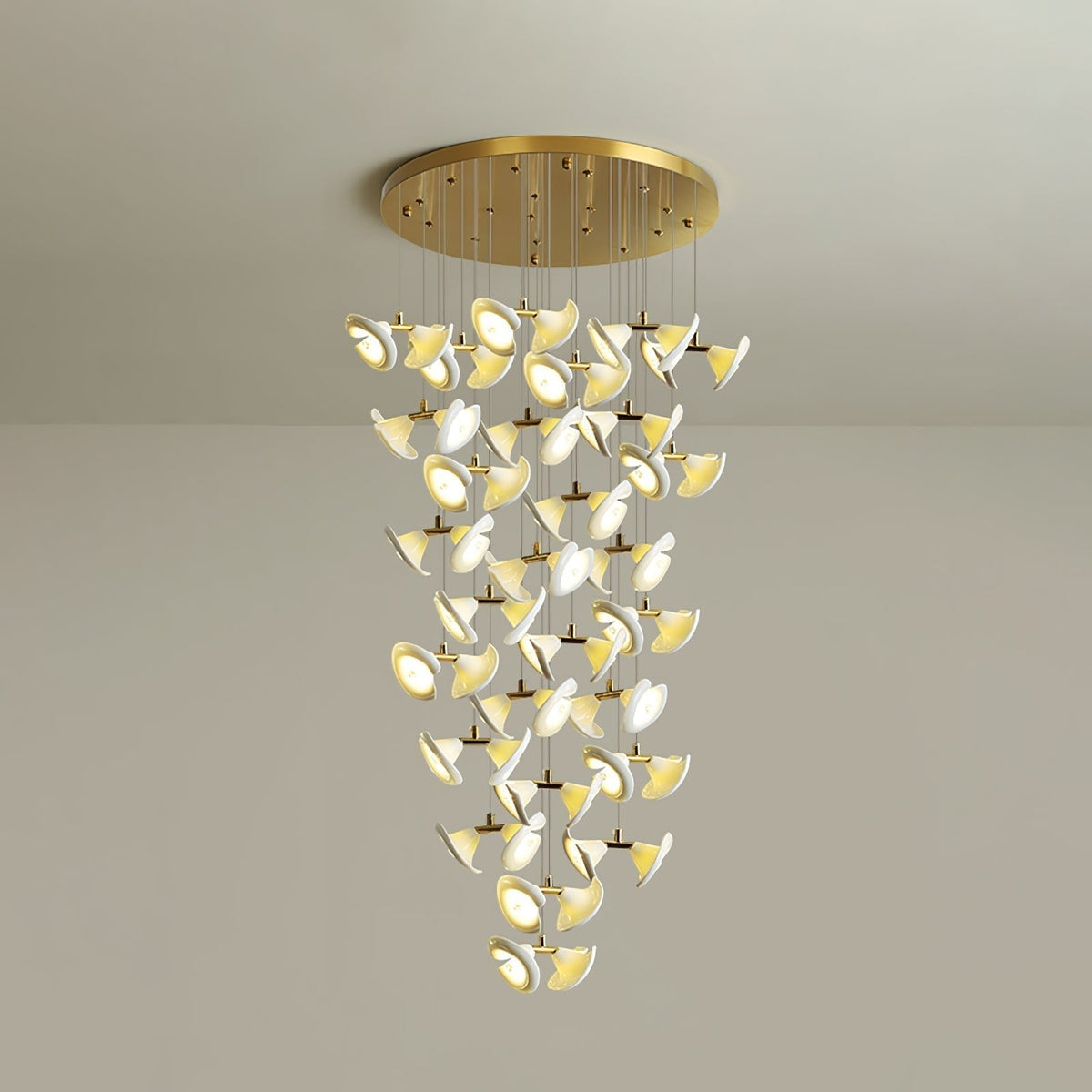 Ernoreth Art Deco Ceramic Chandelier