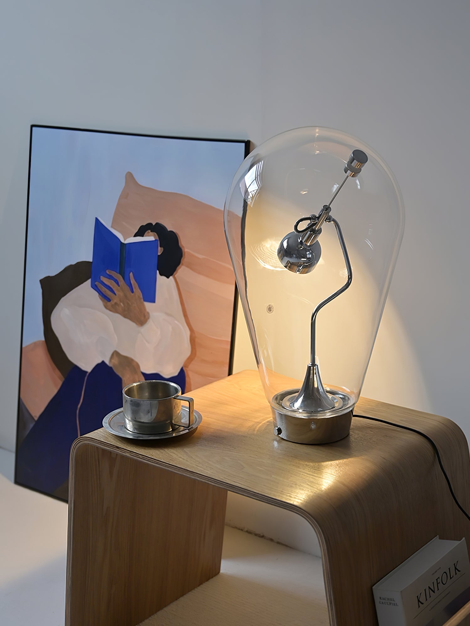 Veroce Glass Industrial Table Lamp