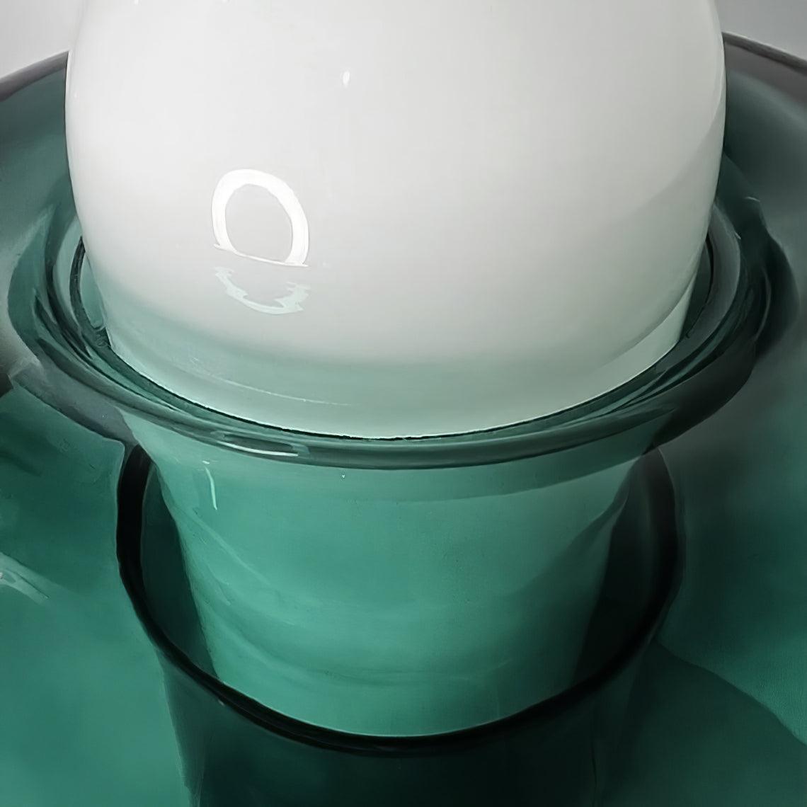 Navlen Green Glass Table Lamp