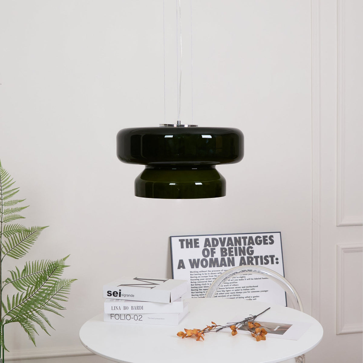 Zerithce Glass Modern Minimalist Pendant Lamp