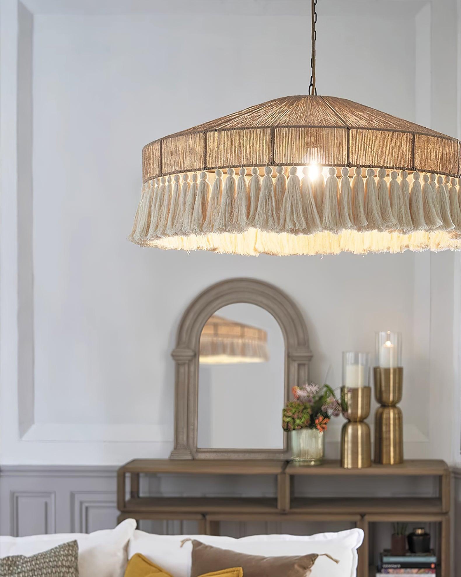 Ohev Hemp Rope Pendant Light