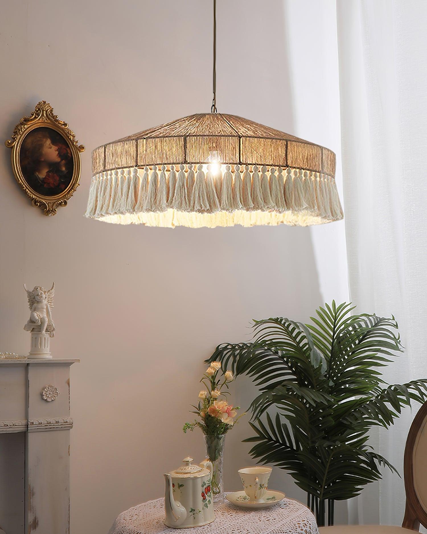 Ohev Hemp Rope Pendant Light
