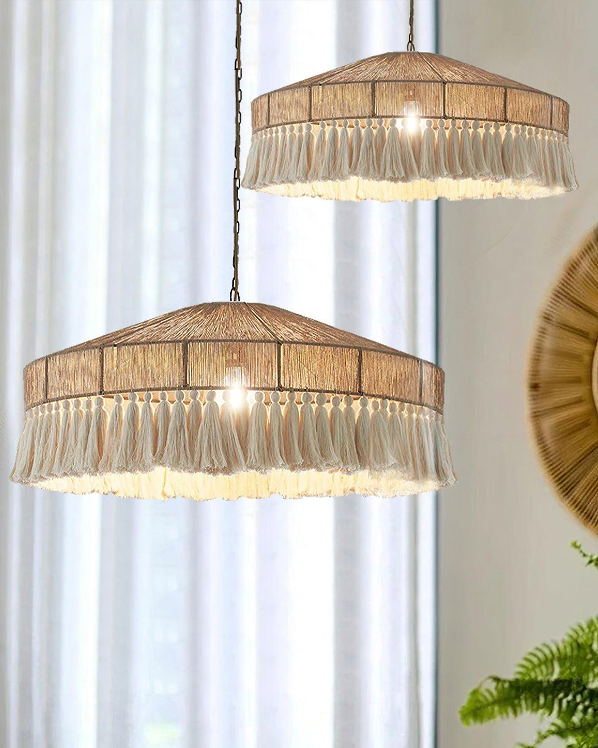 Ohev Hemp Rope Pendant Light