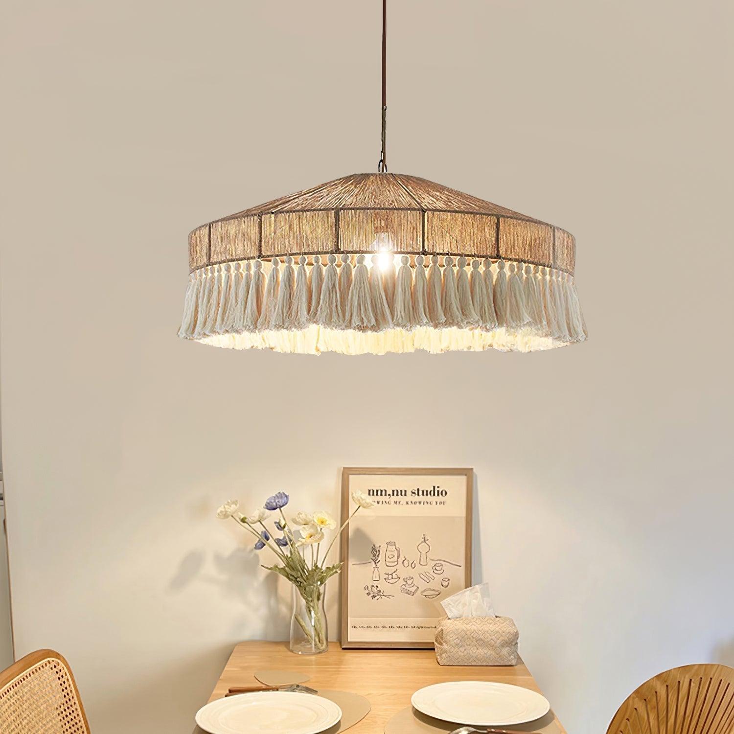 Ohev Hemp Rope Pendant Light
